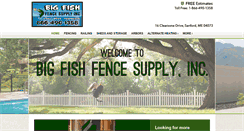 Desktop Screenshot of bigfishfence.com